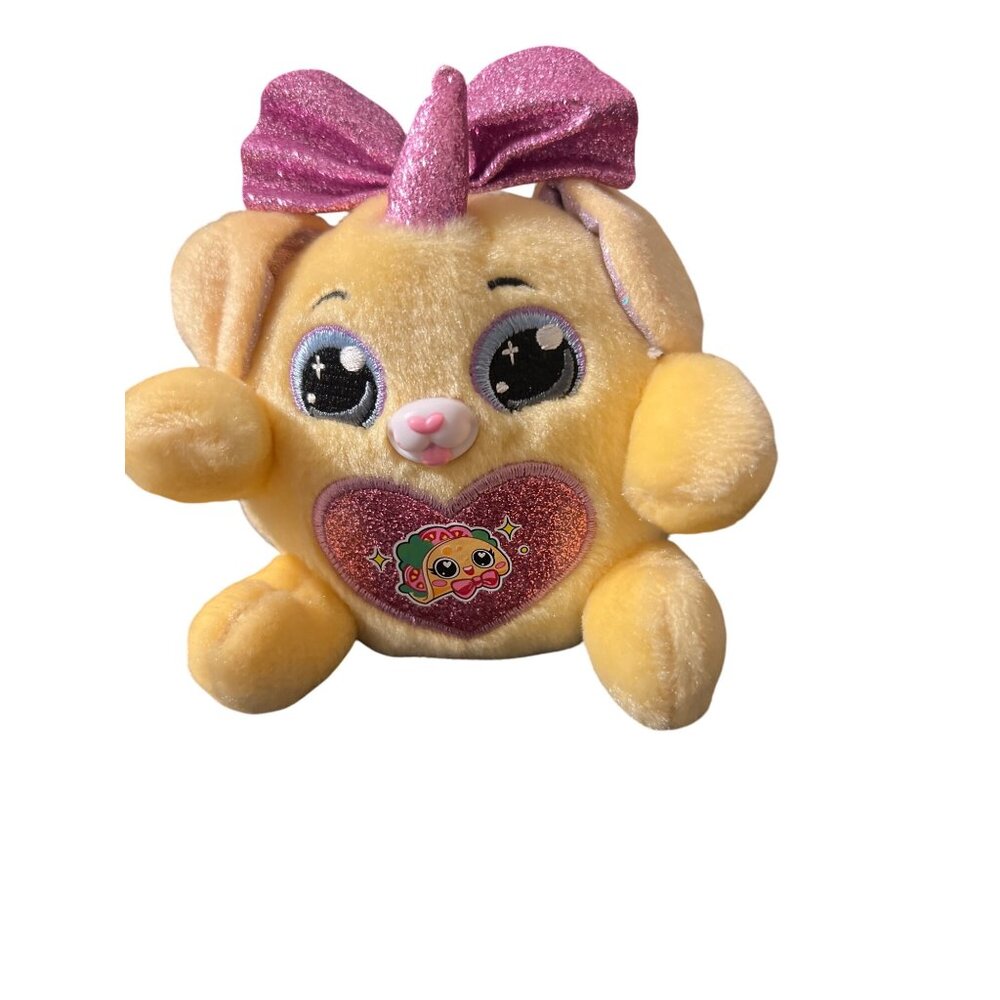 Zuru Pets Rainbowcorn Unicorn Plush Pink Glitter Taco Heart Sparkle 5"